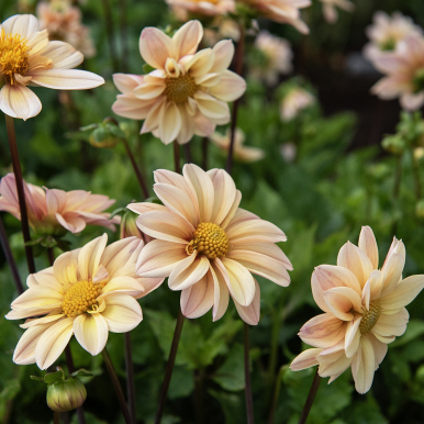 Enkel havedahlia 'Topmix Apricot' 1 stk.